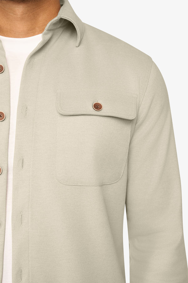 Twist Overshirt Light Beige