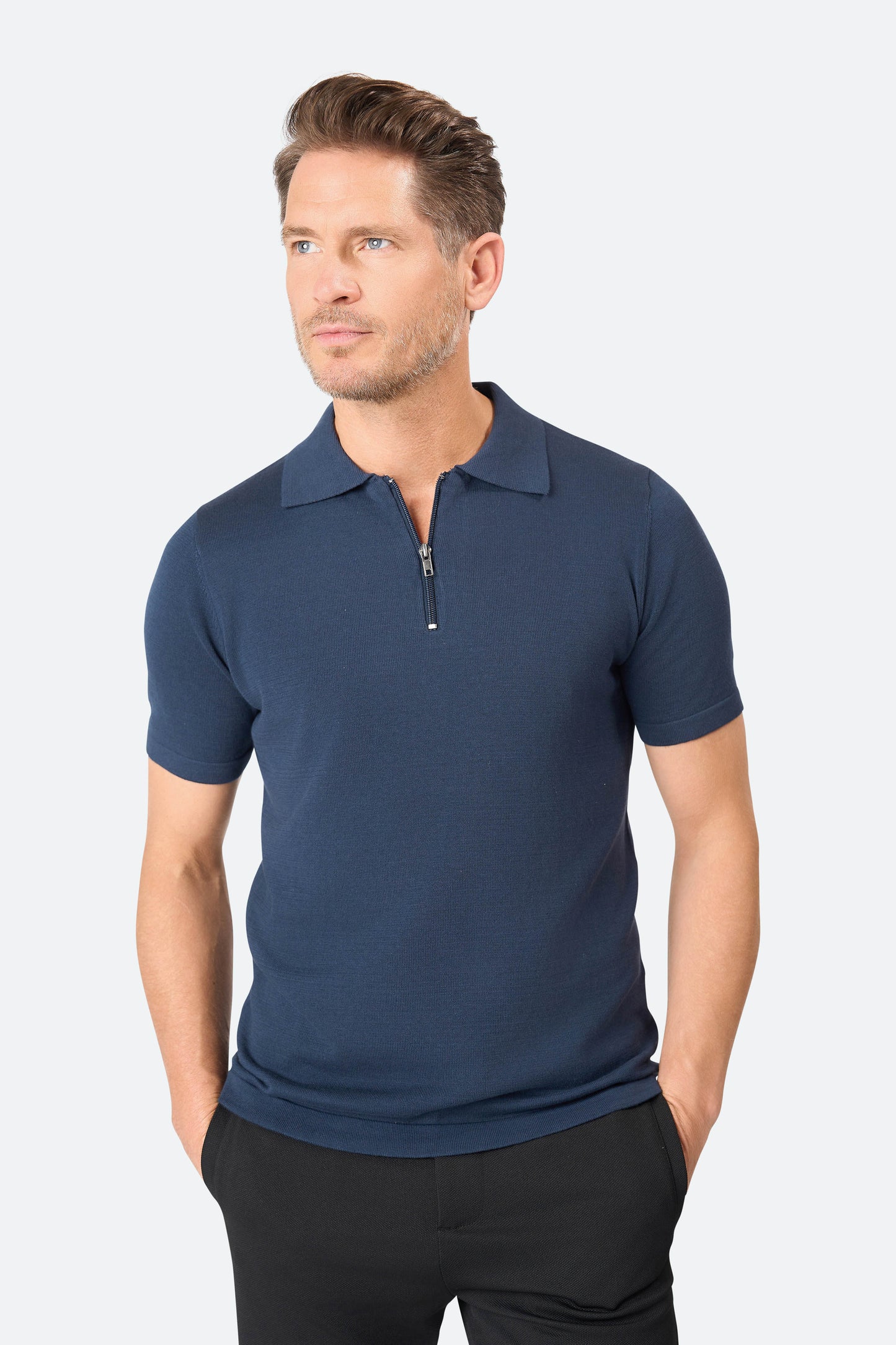 Polo Zipper Navy