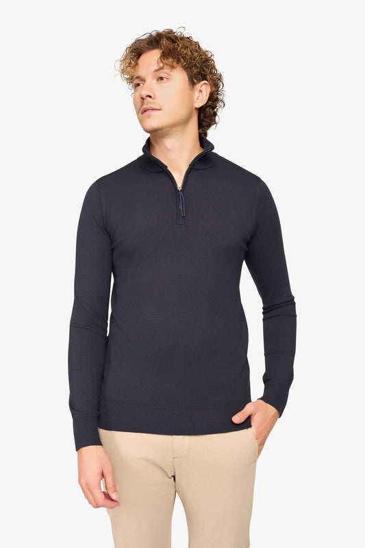 Zipper pullover Simon Dark Navy