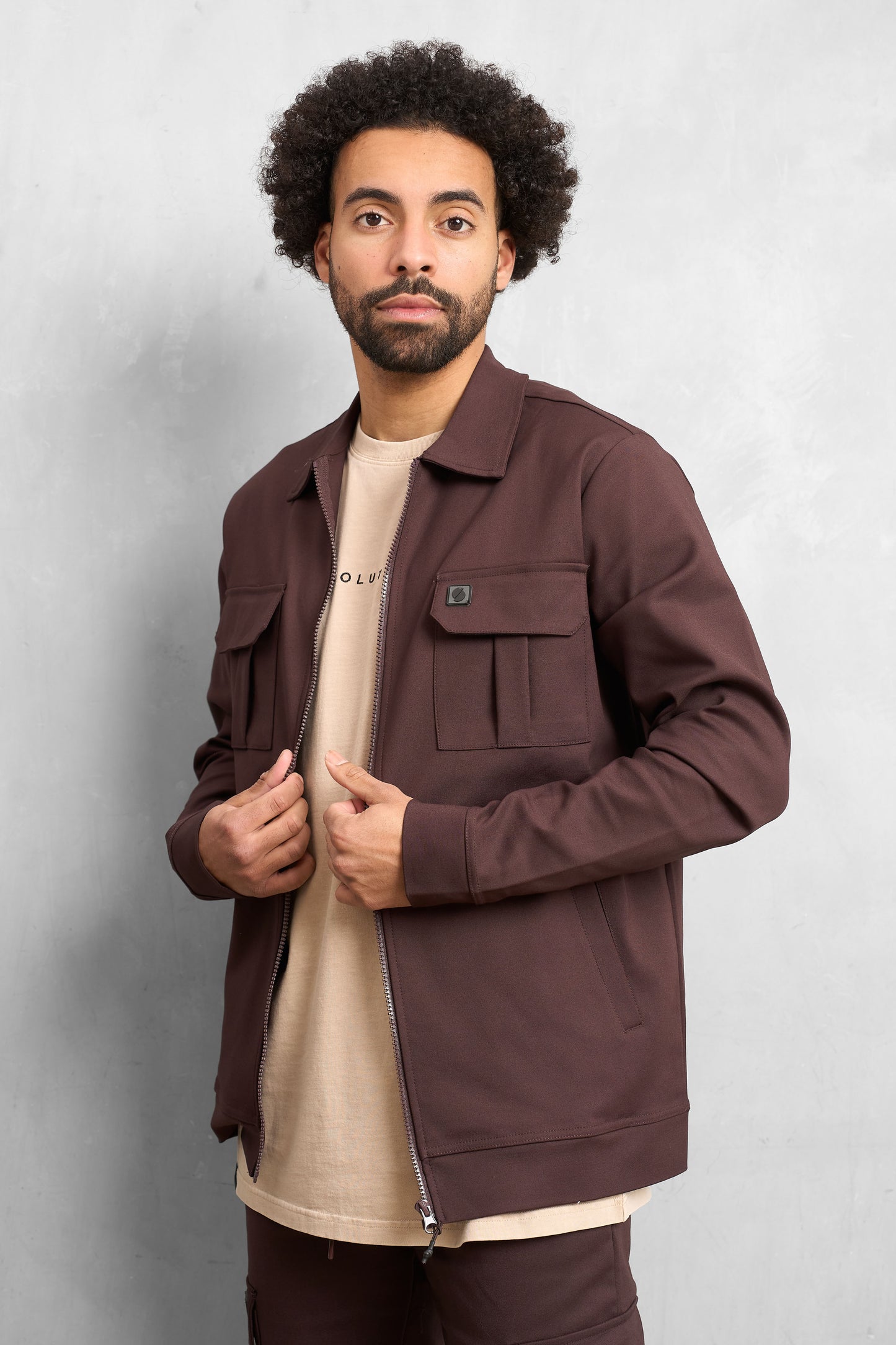 Overshirt Sjack Chicory Coffee