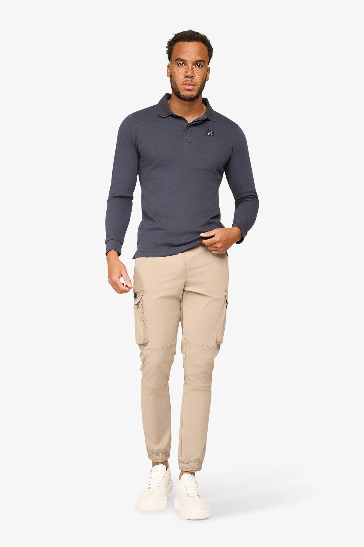 Uptown Longsleeve Polo Navy