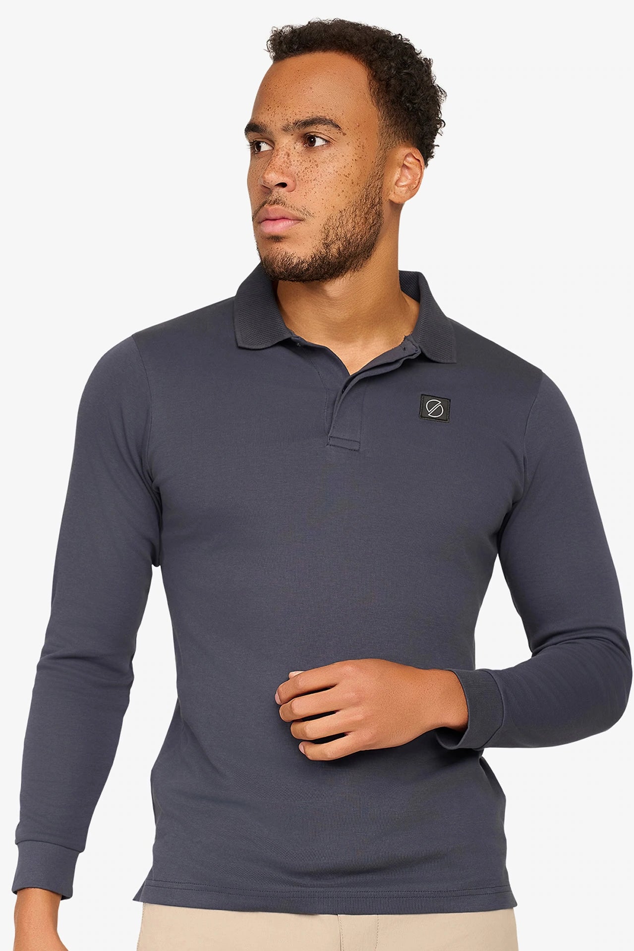 Uptown Longsleeve Polo Navy