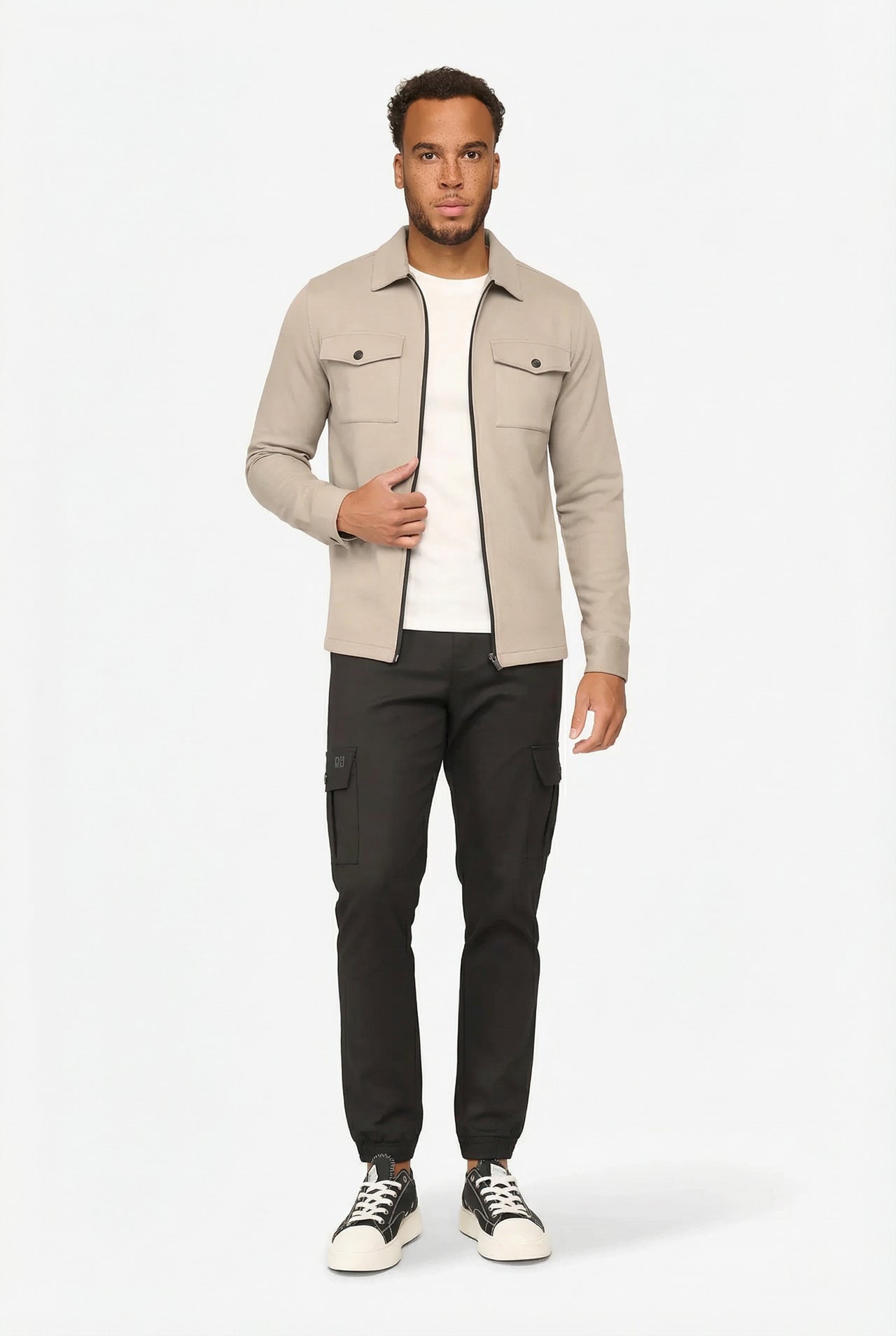 Element Zipper Overshirt Ivory