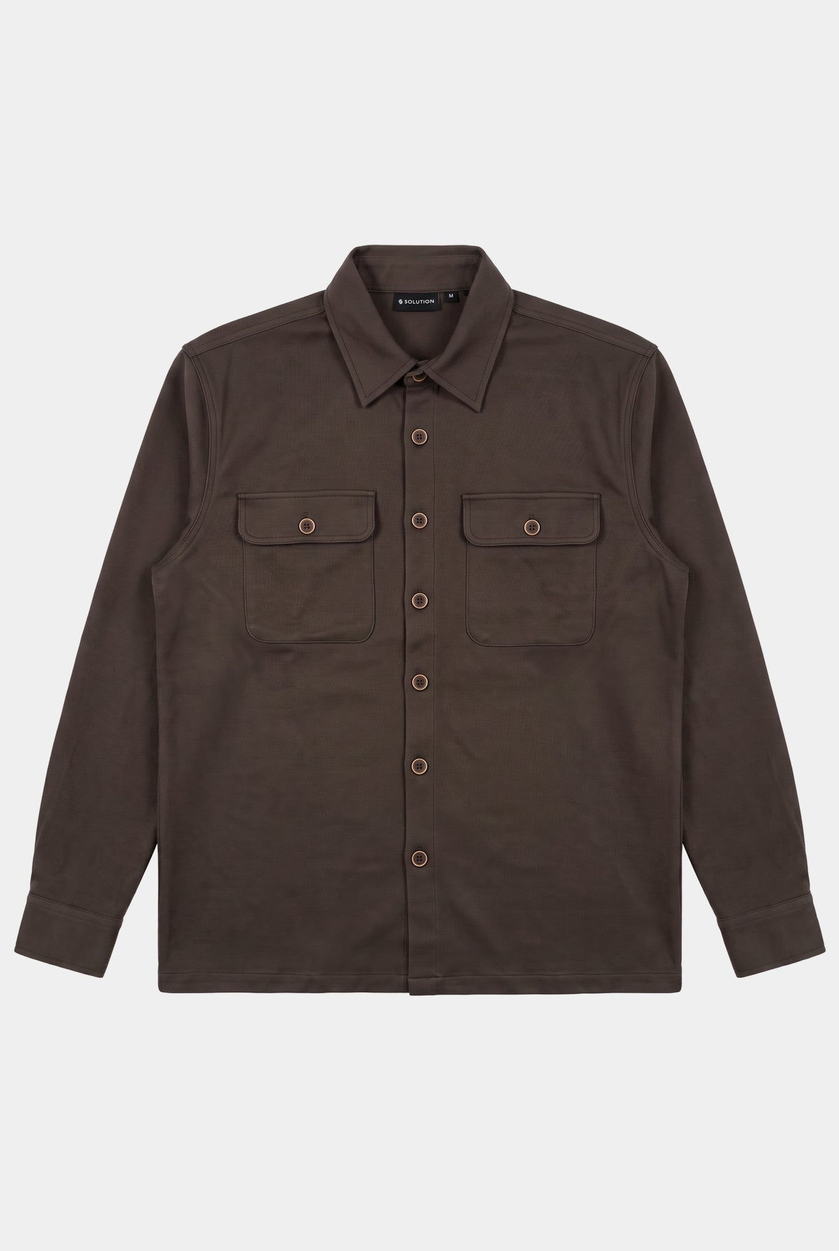 Twist Overshirt Dark Brown