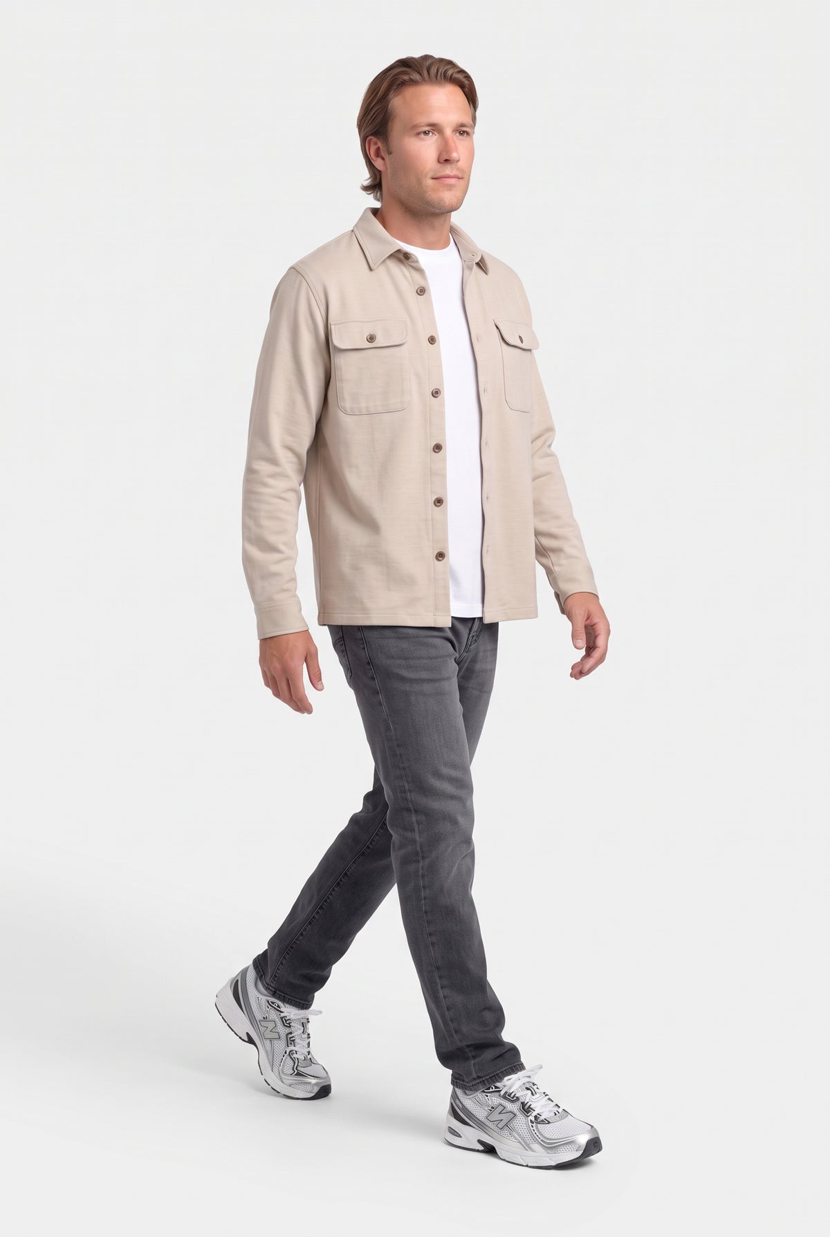 Twist Overshirt Light Beige