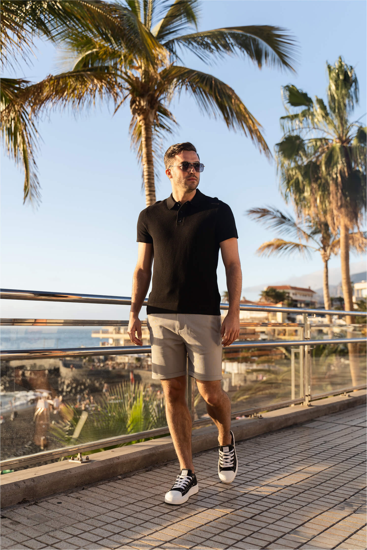 Waffle Polo Zenith Black