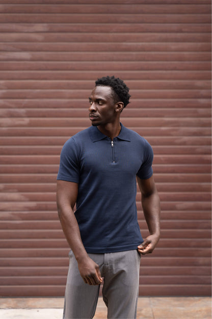Polo Zipper Navy