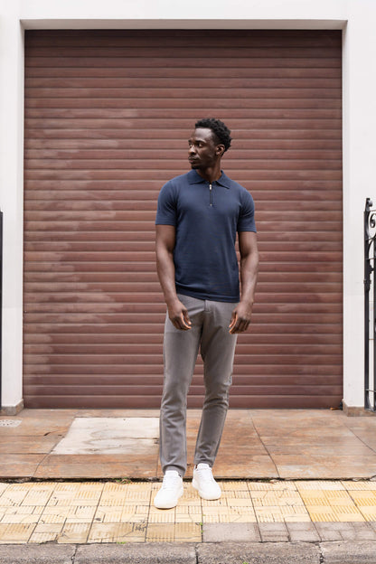 Polo Zipper Navy