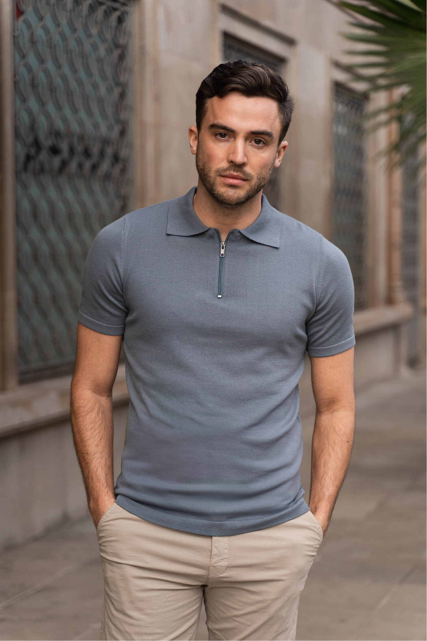 Polo Zipper Raf Blue