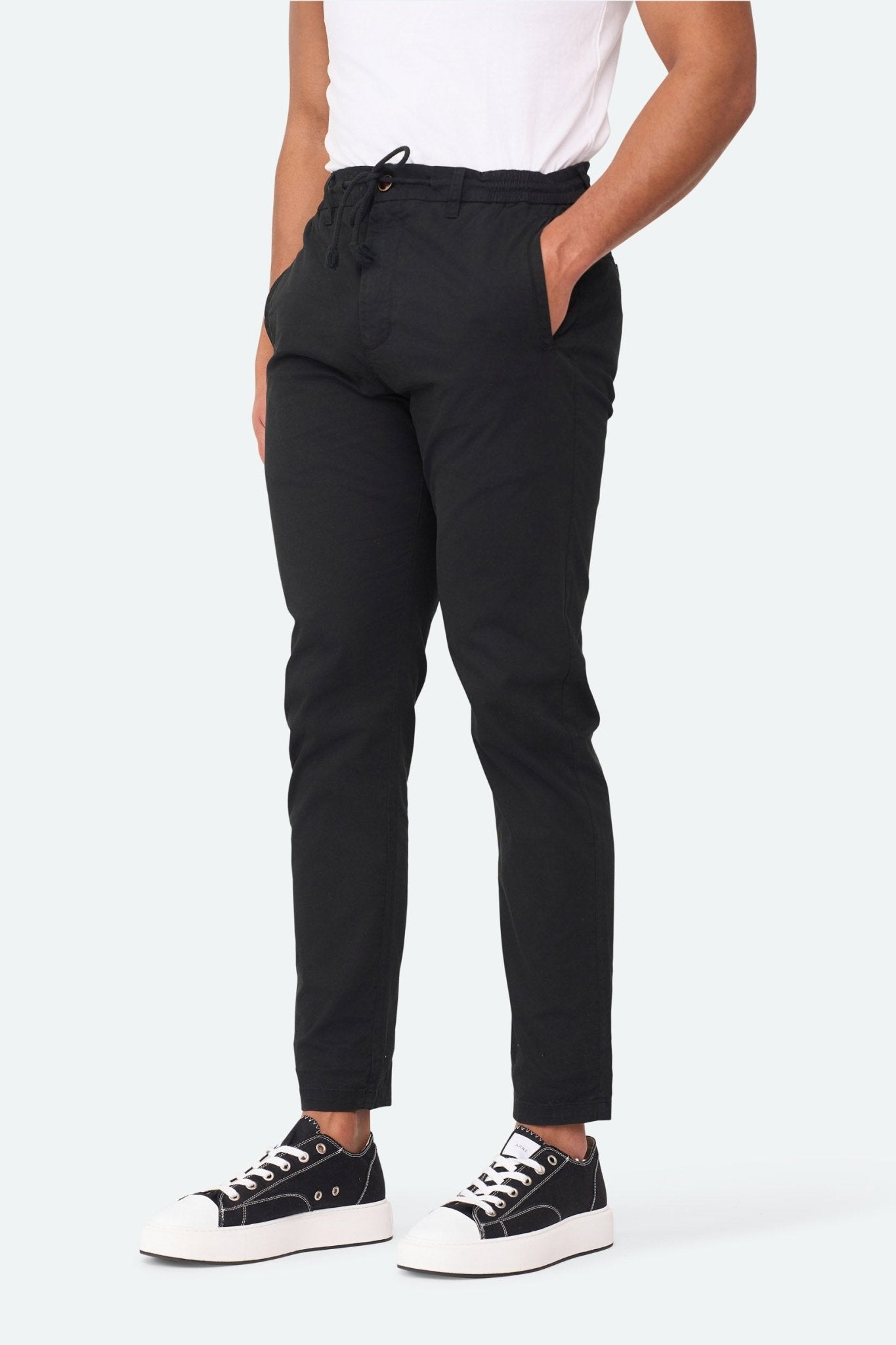 Cotton Chino Pant Prime Black - Solution Clothing