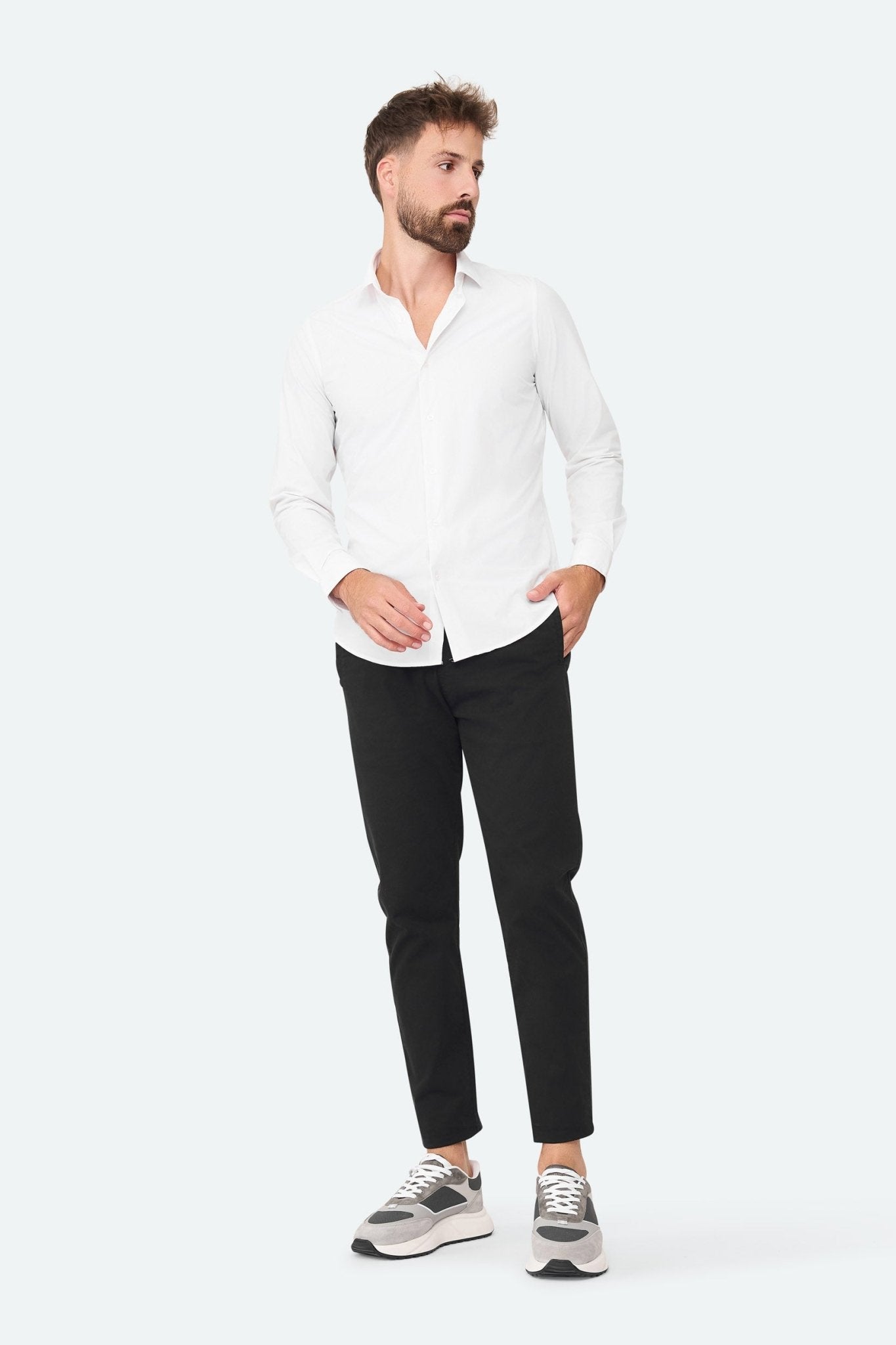 Cotton Chino Pant Prime Black - Solution Clothing