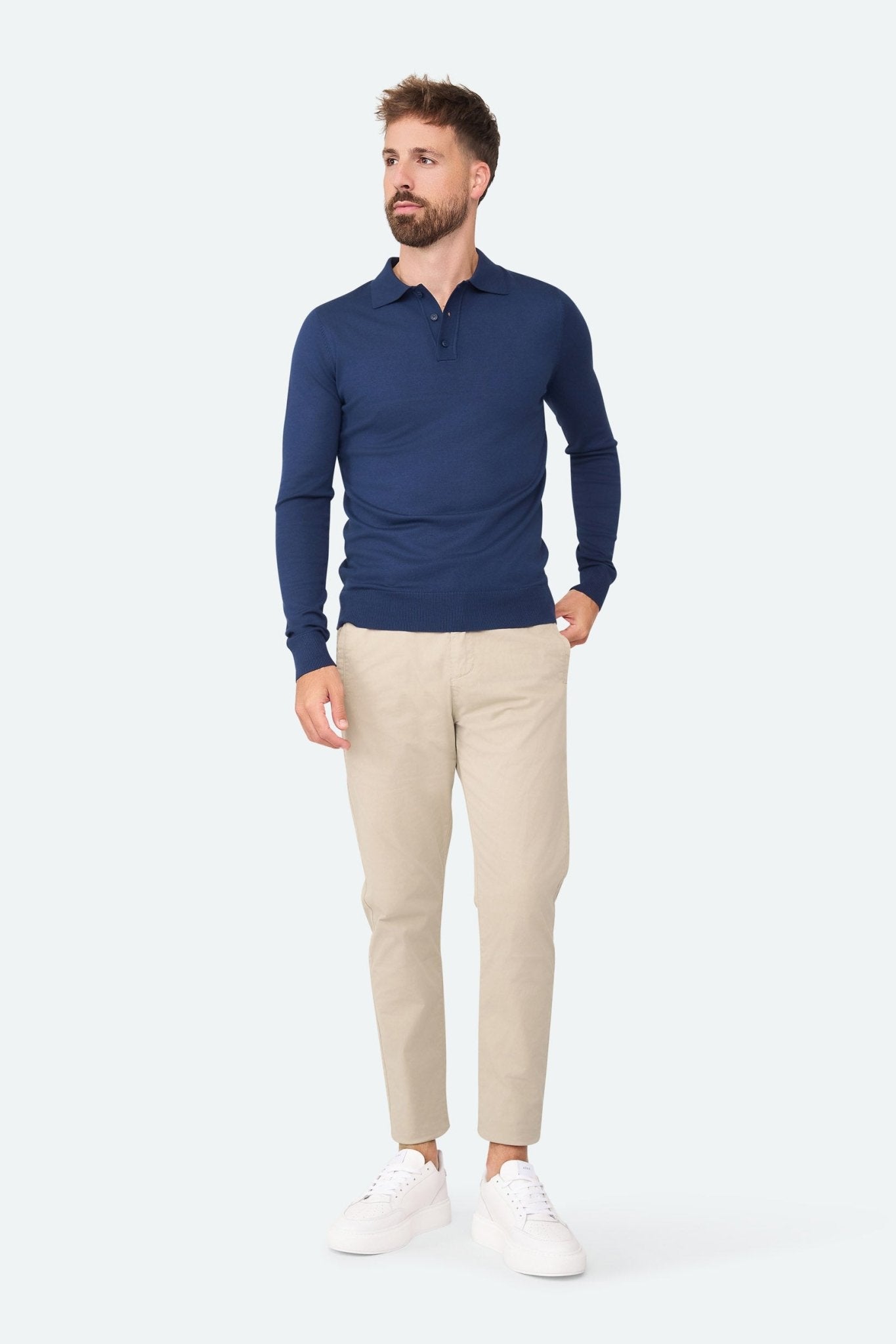 Cotton Chino Pant Prime Sand - Solution Clothing