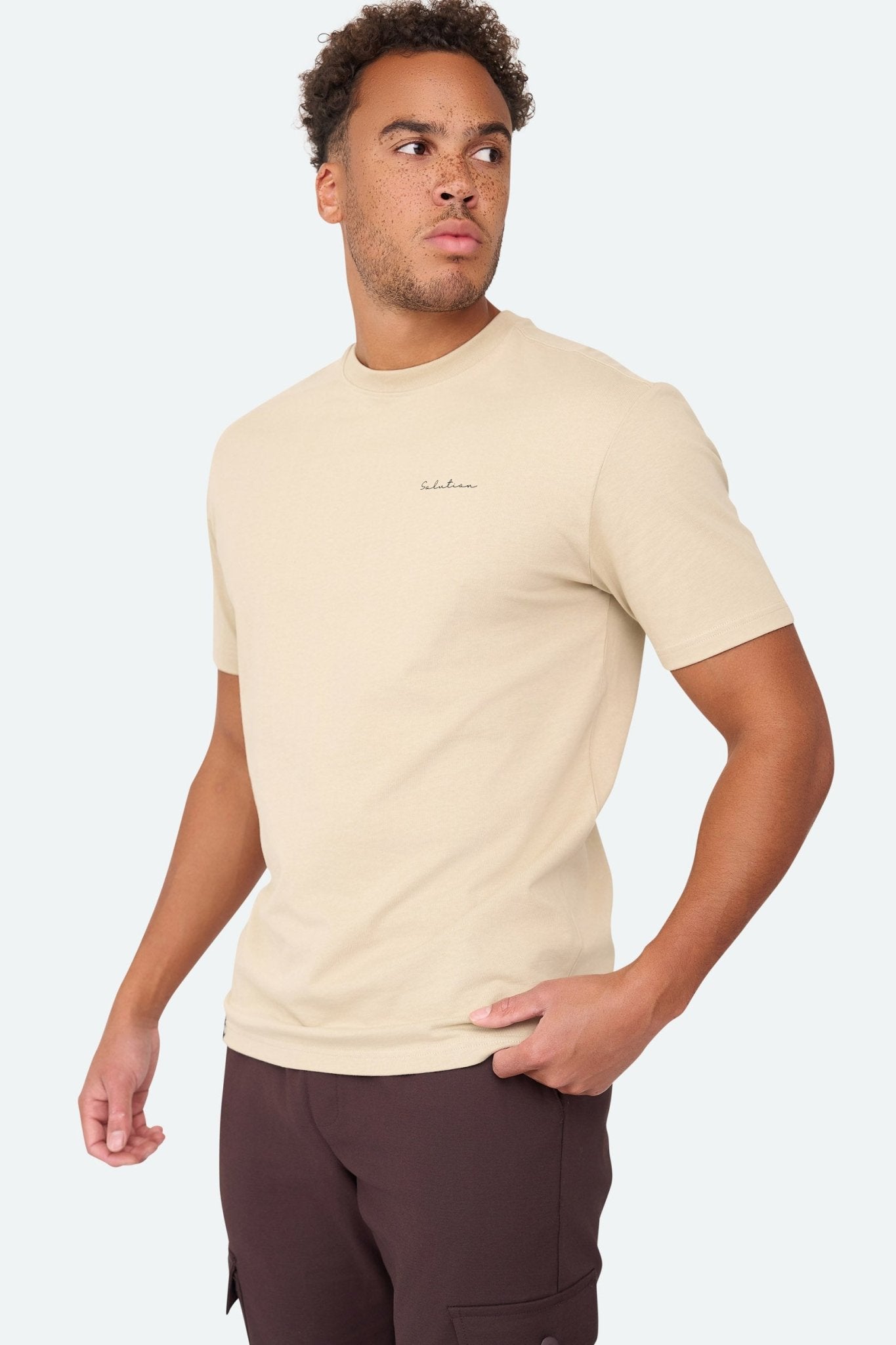 Essential Tee Khaki - Solution Clothing