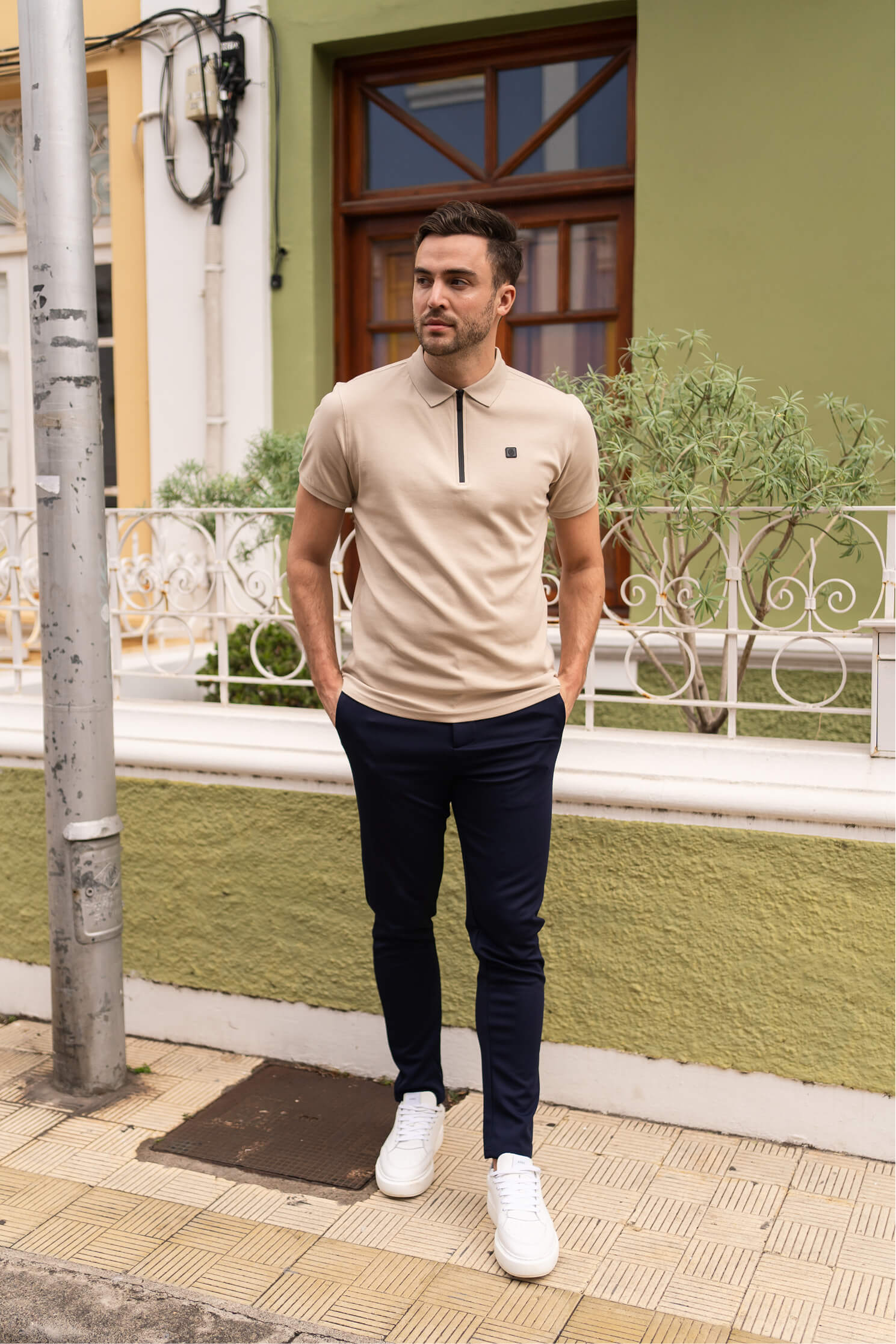 Shortsleeve Polo Olroy Khaki