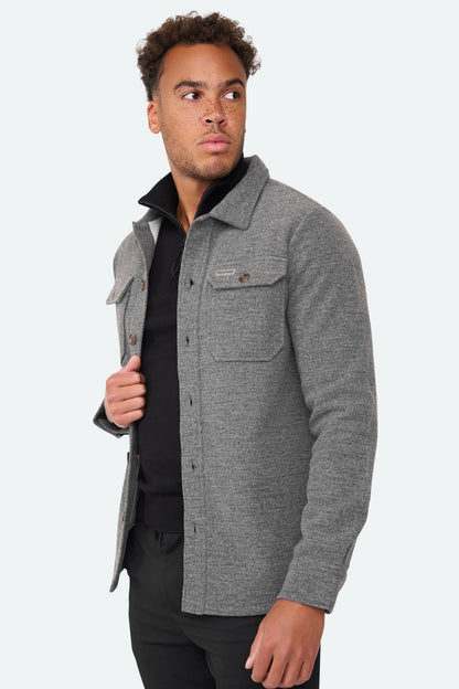 Overshirt Imperial Grey Melange - Solution Clothing