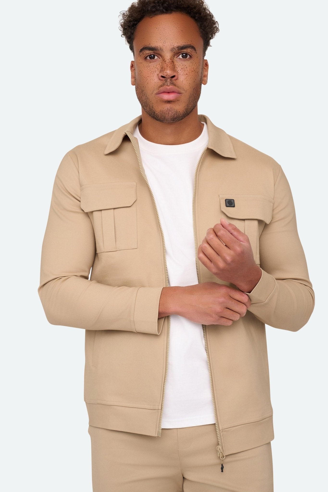 Overshirt Sjack Beige - Solution Clothing