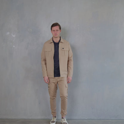 Overshirt Jacket Beige