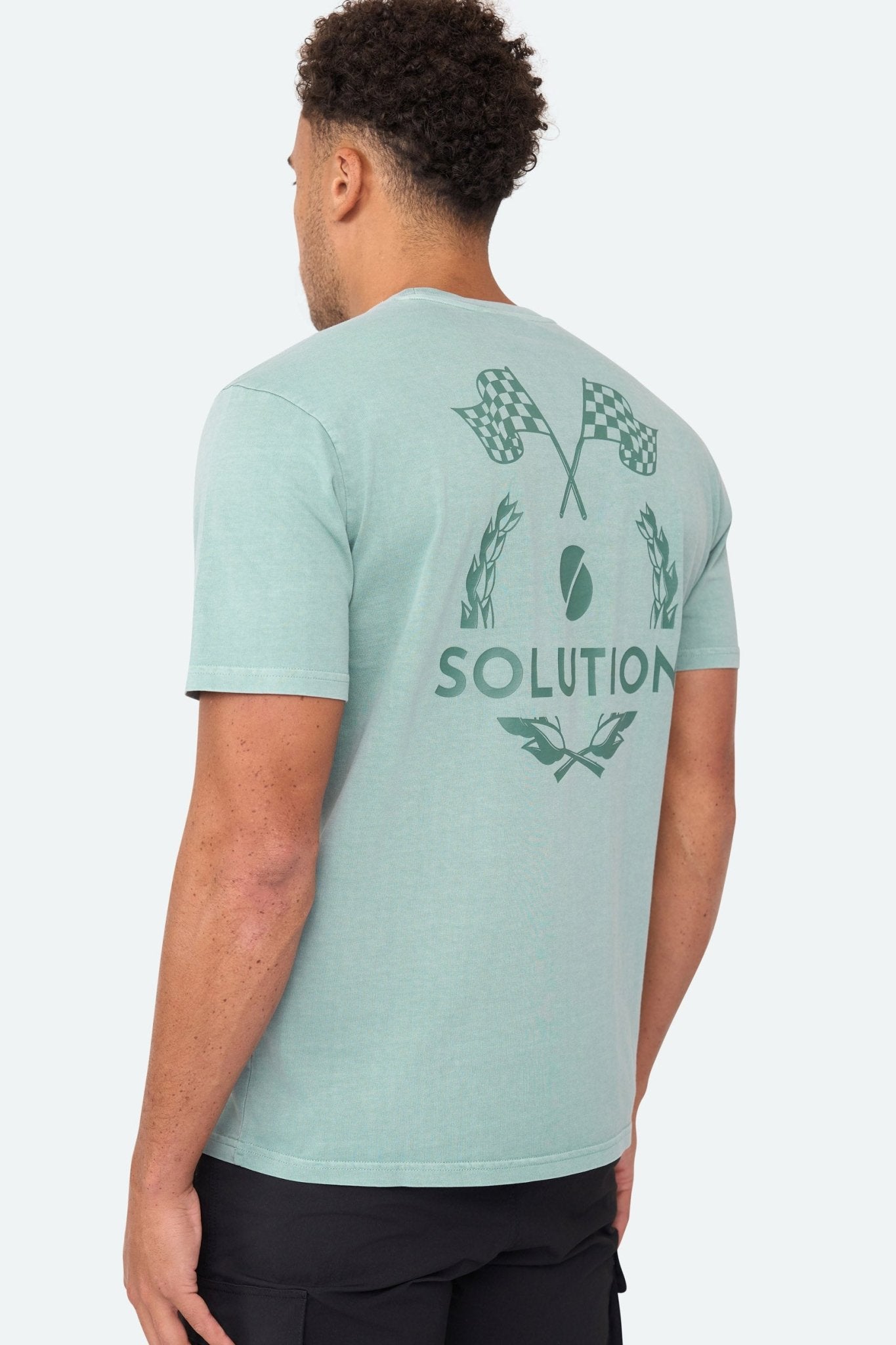 Race Tee Green - Solution Clothing