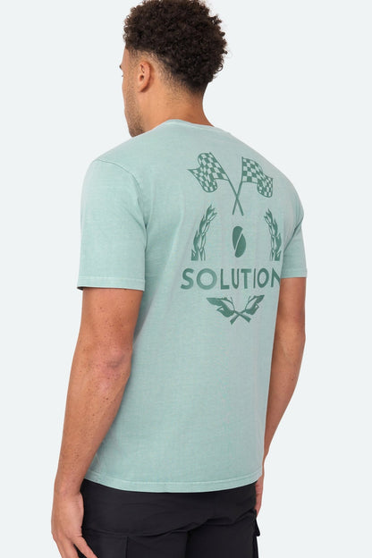 Race Tee Green - Solution Clothing